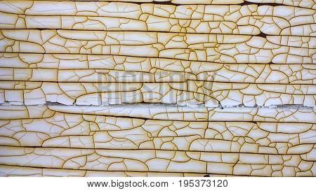 White Old Peeling Paint Background. Grunge Texture