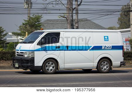 Money Delivery Van Of Ktb General Services Company.