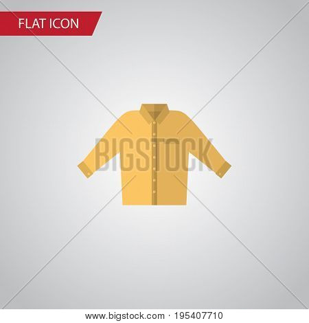 Isolated Shirt Flat Icon. Banyan Vector Element Can Be Used For Shirt, Banyan, Man Design Concept.