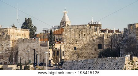 Jaffa gate is the most famous entrance to the old city of Jerusalem