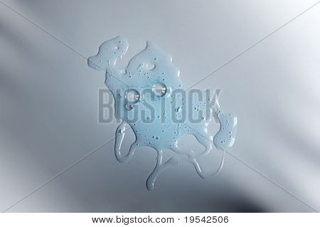 액체 비누의 얼룩
