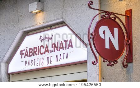 Nata Bakery in Lisbon - popular Pastry shop - Lisbon 2017