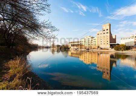 Old Abandoned Factory,industrial Archeology.italy