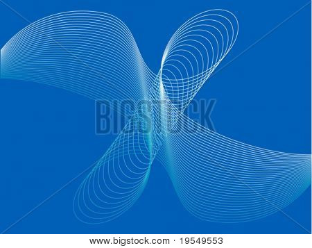 Sfondo astratto curve - illustrazione vettoriale.