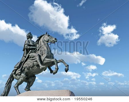 Denkmal von Peter die erste - St.Petersburg, Russland