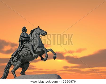 Denkmal von Peter die erste - St.Petersburg, Russland