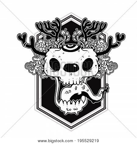 The skull-shaped character design in Thai style is designed for everyone, hope everyone will like it.
