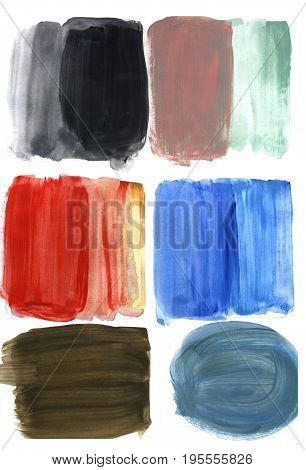 Abstract artistic background with acrylic painting effect. Deep colors