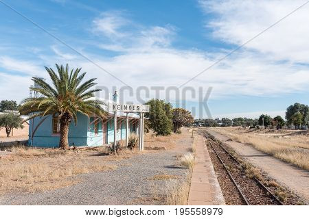 KEIMOES SOUTH AFRICA - JUNE 12 2017: The unused railway station in Keimoes in the Northern Cape Province
