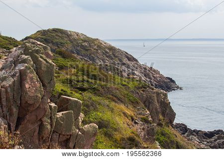 Wild Rocky Coast On Western Sweden