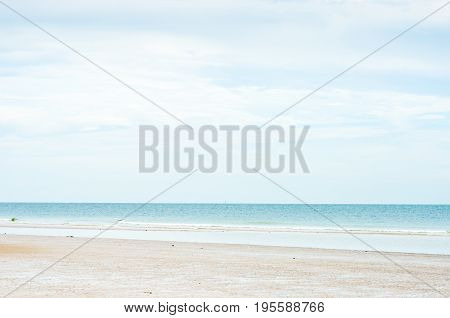 Landscape View Of Sea And Beach With Blue Sky,summer Concept