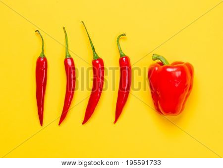 Above View At Chili Pepper