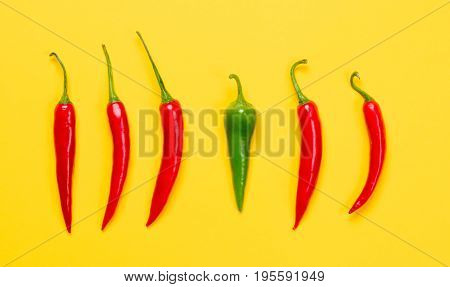 Above View At Chili Pepper