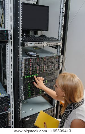 Young Woman Engineer It Technician