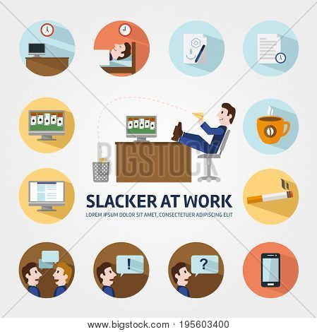 Vacancy for a student infographic elements, Headhunter, Search job. Looking for employee. Search work, Education, Enthusiasm, Careers. Stock vector