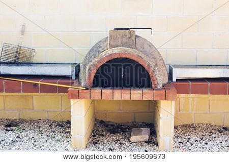 Traditional Greece and Cyprus kleftiko pit oven. Mediterranean cuisine. Greek Lamb
