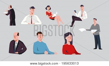 Human characters perfect for animation, cartoon lifestyle Vector illustration