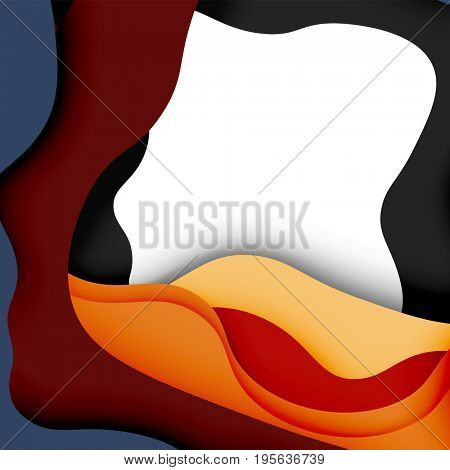 3d abstract background with cut shapes, business presentation, flyer template