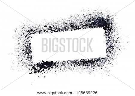 Stencil template isolated on the white background