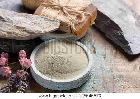 Nature Cosmetics, Handmade Preparation With Essential Oils And Ancient Minerals Of Creams, Soaps, Sk