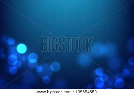 Abstract blurred magic lights background. Luminous dots on dark backdrop. Element for your celebration design. Vector eps 10