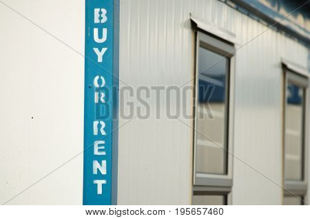 Buy or rent white mobile office container for remote locations