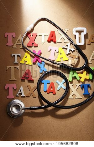 stethscope with lot of tax
