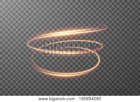 Radial spiral shining transparent fire glowing ring effect. Vector eps10.