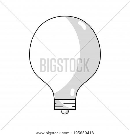 line energy bulb to illuminate places vector illustration icon