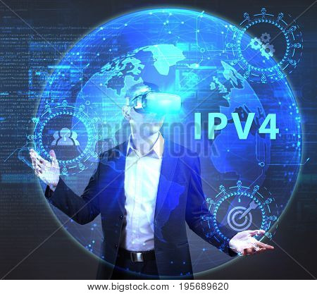 The Concept Of Business, Technology, The Internet And The Network. A Young Entrepreneur Working On A
