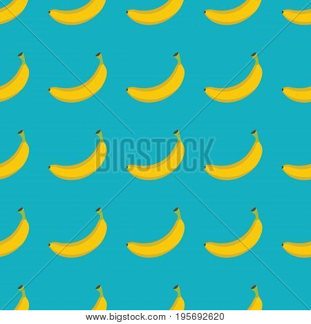 Banana vector seamless pattern. Cartoon fruit stylish texture. Repeating banana fruit seamless pattern background for friut design and web