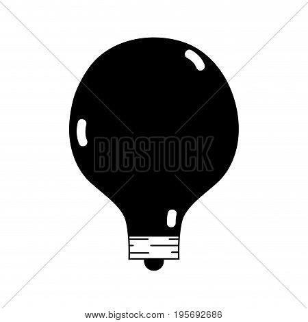 contour energy bulb to illuminate places vector illustration icon