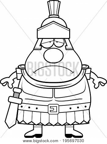 Sad Cartoon Roman Centurion