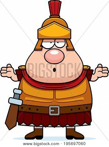 Confused Cartoon Roman Centurion