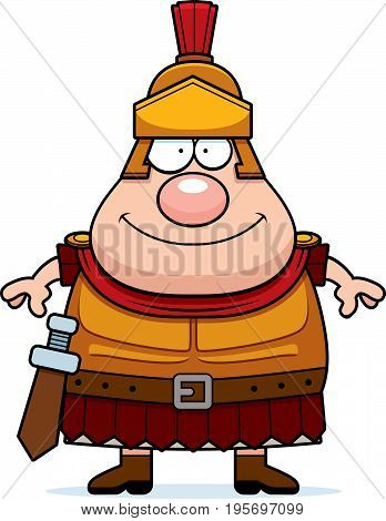 Happy Cartoon Roman Centurion