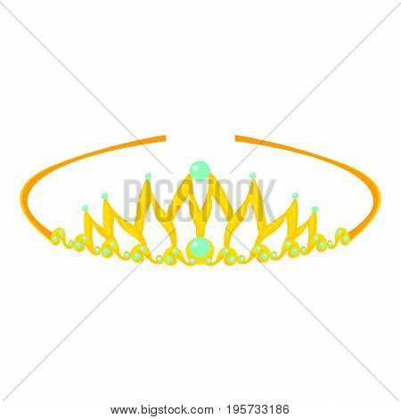 Tiara icon. Cartoon illustration of tiara vector icon for web