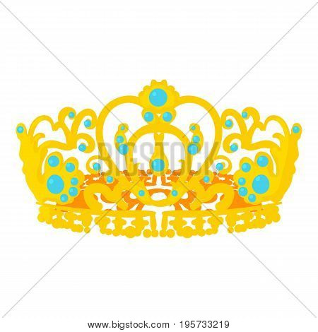 Crown of the Queen icon. Cartoon illustration of crown of the Queen vector icon for web
