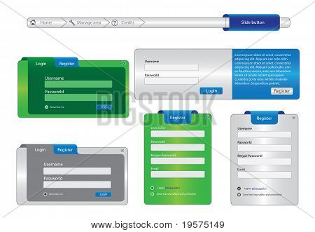Web Design Frame elementer