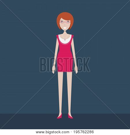 Casuallady Character | set of vector character illustration use for human, profession, business, marketing and much more.The set can be used for several purposes like: websites, print templates, presentation templates, and promotional materials.