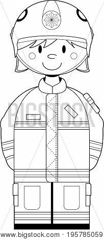 Colour In Fireman