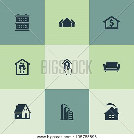 Vector Illustration Set Of Simple Real Icons
