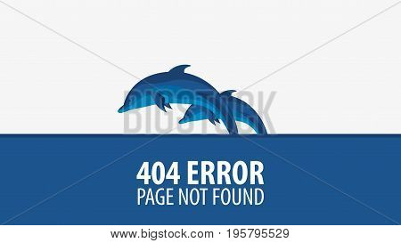 404 Error. Page Not Found. Ui Ux Template For Website. Vector Illustration.