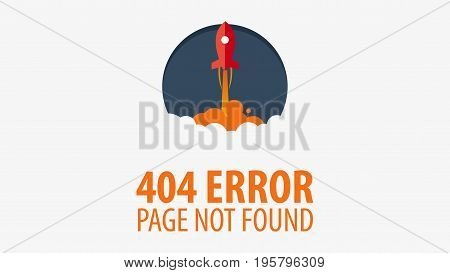 404 Error. Page Not Found. Ui Ux Template For Website. Vector Illustration.