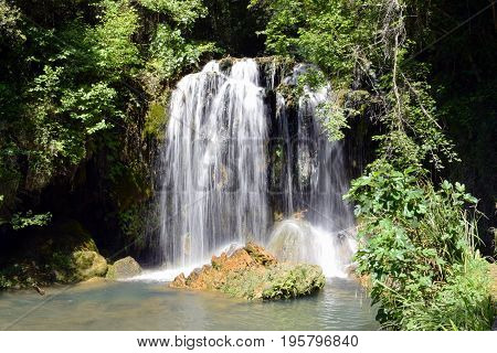 Water jumps in rivers, cataracts cracked The Montseny