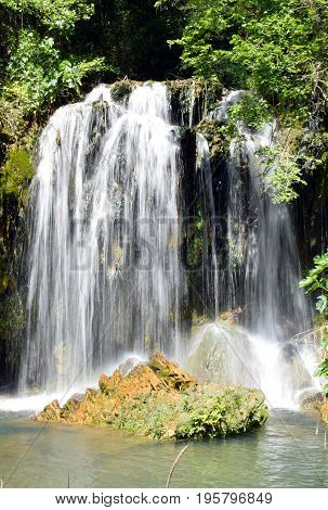 Water jumps in rivers, cataracts cracked The Montseny