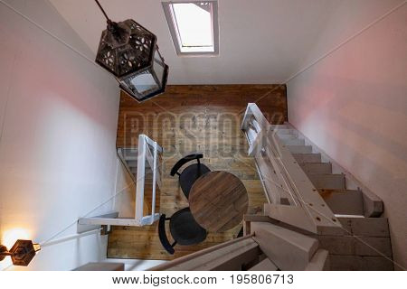 Inside The Famous Lighthouse In Gardur Iceland