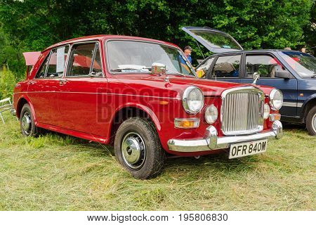 Llangollen Wales UK - July 1 2017: Austin Vanden Plas 1300 Princess a classic British four door saloon car built from 1963 to 1974 at a vintage vehicle rally