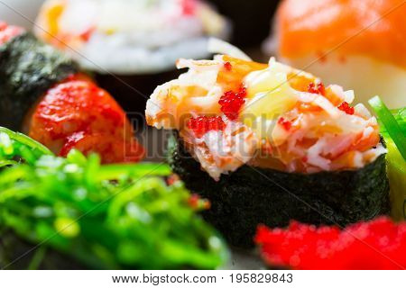 Zushi Or Sushi In A Japanese Food Cuisine