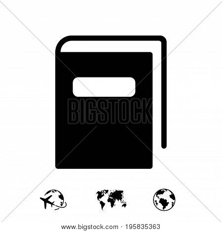 book icon stock vector illustration flat design
