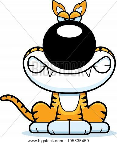 Angry Cartoon Tasmanian Tiger